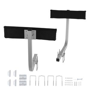2 Pezzi Guide per Rimorchio Barca Regolabili in Acciaio Temprato Rinforzato con Cuscinetto Morbido, Pali Guida Corti per Rimorchio Barca - Product Image 1