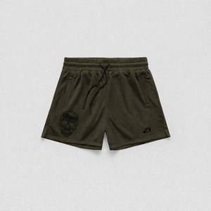 Pantalones Cortos Deportivos Casuales con Estampado de Calavera de Oliva para Hombre, Transpirables, con Cordón en la Cintura, Ropa Deportiva de Verano, Servicio de Fabricación Personalizada - Product Image 3