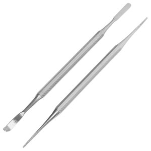 Lime à ongles double face en acier inoxydable pour ongles incarnés, avec design à queue courbée pour un soin des ongles efficace et une pédicure optimale - Product Image 2