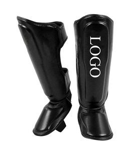 Espinilleras de PU de doble correa cómodas para hombre, de cuero, precio de fábrica, para entrenamiento de béisbol, protección de piernas - Product Image 5