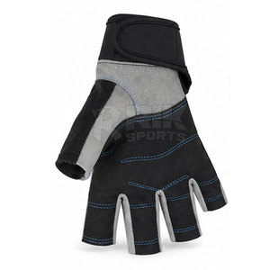 Gants de navigation à demi-doigts avec matériau de qualité supérieure, toucher doux, paume renforcée pour la navigation et les activités aquatiques - Product Image 5