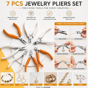 Juego de 7 Pinzas de Acero Inoxidable para Joyería, Pinzas de Precisión, Cortador de Alambre para Joyería, Instrumentos Quirúrgicos Profesionales INTENSE SURGICAL INSTRUMENTS - Product Image 4