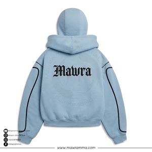 Sweat à capuche Ninja personnalisé unisexe 100% coton doublé Sherpa chaud d'hiver zippé brodé écologique style streetwear doux - Product Image 2