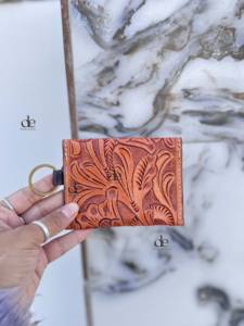 Porte-monnaie en cuir véritable, pochettes élégantes, sculpture artisanale, portefeuilles unisexes, pochette multi-usages, petits sacs - Product Image 2