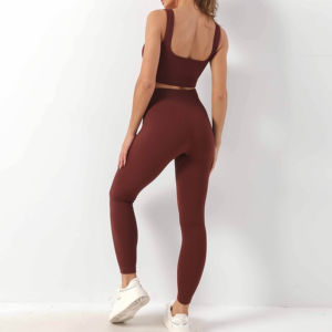 Seamless gym apparel with quick dry technology and modern design women yoga set daily <b>exercise</b> women yoga set - Product Image 3