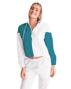 Sweats à capuche respirants de marque personnalisée personnalisée coupe-vent en nylon imperméable pour l'extérieur veste coupe-vent pour femme - Product Image 1