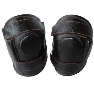 Genouillères d'équitation en cuir véritable de haute qualité pour adultes, personnalisables, pour la course et l'équitation - Product Image 1