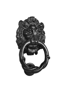 Elegante Manija Decorativa para Puertas de Hogar y Hoteles 2026, Herraje de Diseño Elegante, Estilo Vintage, Timbre de Puerta de Hierro con Recubrimiento de Polvo Negro - Product Image 1