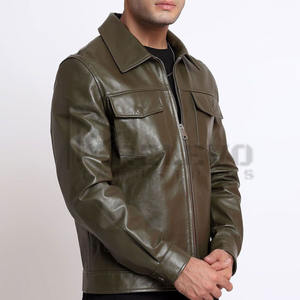 Veste d'hiver pour femmes très vendue, design OEM personnalisé avec logo, col montant en cuir de vache, cuir véritable pour femmes et filles - Product Image 4