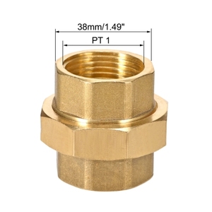 Unión de Latón para Tuberías con Rosca NPT para Aplicaciones de Agua y Gas, Personalizable OEM, Baja Presión - Product Image 3