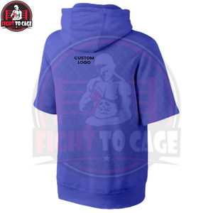 Sweat-shirts à manches courtes pour hommes, design unique, respirants, avec logo personnalisé, couleur unie, pour l'automne, pour la salle de sport et les entraînements - Product Image 6