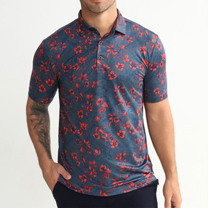 Wholesale Men's Polo Shirt Custom Pocket Stretch Polyester Cotton Spandex Short Sleeve Golf Casual Performance Polo USA Trend - Product Image 2
