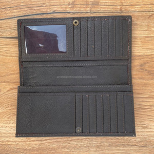 Pochette en cuir occidental usiné à la main sculpture coque de téléphone élégant couleur Turquoise portefeuille en cuir de fourrure de vachette pour plusieurs utilisations - Product Image 6