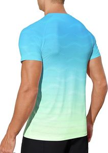 Camisetas Deportivas de Secado Rápido para Hombre, Camisetas de Gimnasio de Alto Rendimiento para Hombre, Camisetas Deportivas para Correr, Entrenamiento, Absorben la Humedad - Product Image 3
