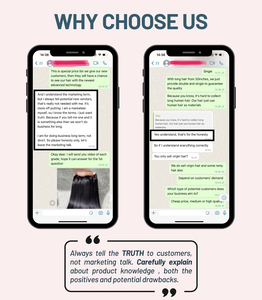 <b>Top</b> Product Unprocessed Trendy Vietnamese Hair Mirror Bone Straight Hair Extensions Frontal Wig Cuticle Aligned Hair HD Lace - Product Image 6