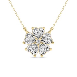 Joyería de diamantes cultivados en laboratorio de estilo moderno para damas, hermoso colgante de diamante con corte en forma de corazón y engaste de puntas, precio al por mayor. - Product Image 5