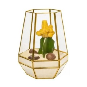 Terrarium en verre cristal géométrique unique fait à la main suspendu |   Support de plante d'intérieur écologique pour une décoration intérieure qui procure de l'air frais - Product Image 4