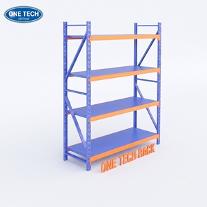 Estantería Metálica de 4 Niveles de Uso MEDIO, Directo de Fábrica OneTech, Protección Contra la Corrosión, Sin Pernos, Apilable en Múltiples Niveles - Product Image 1