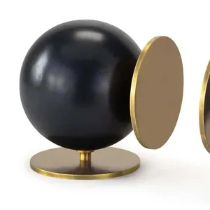 Support de livre vertical élégant en pierre noire, fait main, écologique et moderne pour bureau et salle d'étude – Cadeau raffiné - Product Image 3