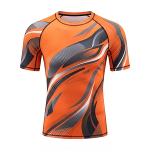 Camiseta de Compresión de Manga Corta con Sublimación Personalizada OEM para MMA, Rashguard para Jiu Jitsu, Grappling, Entrenamiento en Gimnasio - Product Image 6