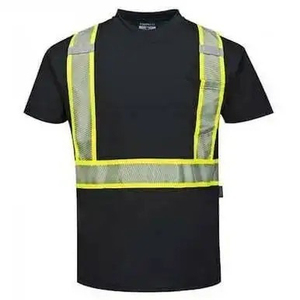 T-shirt de sécurité haute visibilité Classe 2 ANSI EN ISO 20471 Bandes réfléchissantes Vert citron Utilisation jour et nuit - Product Image 1