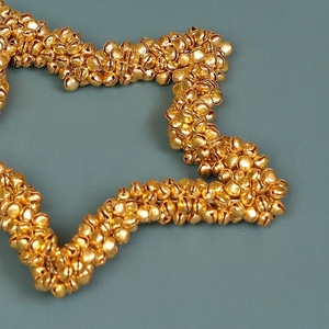 Brighten Your Holiday Christmas Season With This Dazzling Gold Jingle Bell Star <b>Tree</b> <b>Topper</b> Featuring A Secure Spiral Coil Base - Product Image 5