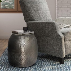Griffen Metal Storage <b>Table</b> 36.8cm Diameter Modern Design Living Room Furniture Coffee <b>Table</b> with Storage Feature - Product Image 5