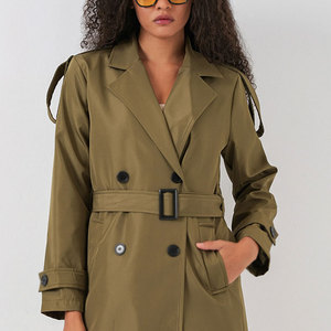 Manteau long en mélange de laine pour femme, élégant, chaud, mode hiver, vêtement d'extérieur, vente en gros, fabricant, fournisseur, manteau long respirant pour femme - Product Image 4