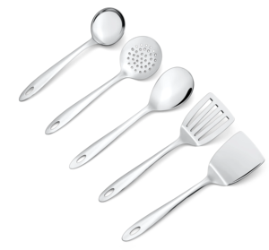 Cuchara de cocina de acero inoxidable, espátula plateada, apta para lavavajillas, juego de utensilios de cocina a bajo precio - Product Image 6
