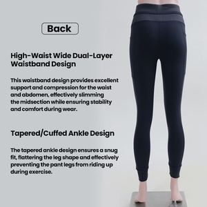 Adjustable Waistband High Waist Gym Leggings Performance Fabric Taiwan Supplier customized clothing Yoga & Pilates - Product Image 6