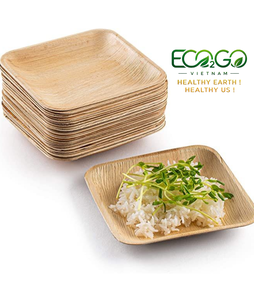 Platos 100% Naturales de Hoja de Palma de Areca |   Vajilla Desechable Ecológica Sin Plástico con Aspecto de Madera |   Vajilla sin químicos - Product Image 6