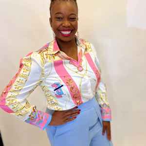 Camisa con Estampado de Cadenas Jack and Jill para Mujer, Blusa de Manga Larga con Botones, Logotipo Personalizado, Top de Moda, Suministro al por Mayor OEM - Product Image 4