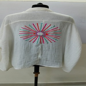 Cotton Gauze Shirt New Design Premium Quality Women Dress for Casual Wear Available at Wholesale Price from Indian Manufacturer - Product Image 4