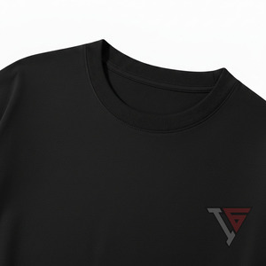 Camiseta de Jersey 100% Algodón Peinado con Logotipo Personalizado, Camisetas de Cuello Redondo para Hombre, Diseño Sólido, Impresión Digital por Transferencia de Calor - Product Image 6