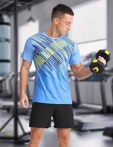Camiseta Casual de Manga Corta para Hombre, Cuello Redondo, Corte Regular, Poliéster, Personalizable, Antiarrugas, Ecológica, Transpirable y de Secado Rápido - Product Image 1