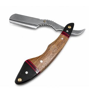 Professional Straight Razor Holder Stainless Steel <b>Men</b> Folding Manual Shaver (Without Blade) - Product Image 4