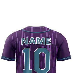 Maillot de baseball unisexe à manches courtes en tissu 100% polyester, séchage rapide, respirant, service OEM, meilleur fournisseur - Product Image 6