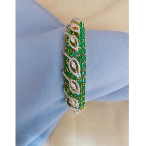 Trendy Gorgeous Premium Quality CZ Gold Finish Bracelet for Women Girls AD Stones Zircon <b>Charm</b> Bracelet For Women - Product Image 2