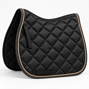 Sous-selles de cheval amortissantes, conçues avec des couches rembourrées pour aider à distribuer la pression pendant la conduite et l'entraînement. - Product Image 2