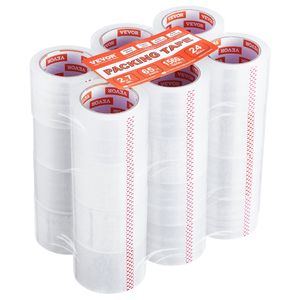 Cinta de Embalaje Transparente de Alta Resistencia de 3 Pulgadas, 24 Rollos, 3 Pulgadas x 65 Yardas, 2.7 Mil de Grosor, Diseñada para Embalaje - Product Image 1