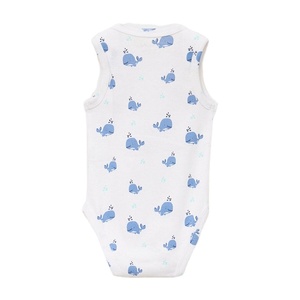 Body de Bebé 100% Algodón, Cuello Redondo, Manga Corta, Cierre de Broches en la Entrepierna, Fácil de Cambiar, Transpirable, Suave para la Piel, Mono Cómodo para el Uso Diario del Bebé - Product Image 4