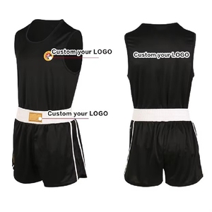 Ensemble de combat Sanda de haute qualité fabriqué aux États-Unis, uniforme de boxe durable, équipement d'entraînement, vêtements de sport avec logo personnalisé - Product Image 5