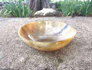 Vente en gros, bol de service à salade en corne de buffle de nouvelle conception, dessus de table, corne polie, petite taille - Product Image 3