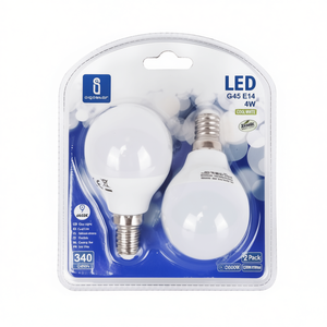 Bombilla LED G45 E14 4W 6400K Blanco Frío, Paquete de 2 Bombillas de Bajo Consumo - Product Image 2