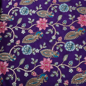 Tela estampada digitalmente, tela bordada, tela de malla con lentejuelas, encaje, organza para Abaya, Kaftan, vestido, venta al por mayor, comercio de exportación - Product Image 2