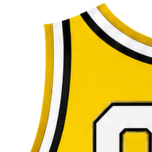 Haut court de cheerleading sans manches jaune, blanc et noir pour femme, col en V, uniforme de performance athlétique pour équipe, compétition sportive - Product Image 4