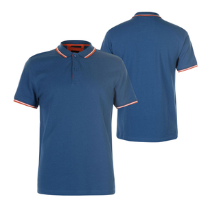 เสื้อโปโลผู้ชายสีกรมท่า แขนสั้น ผ้าฝ้าย สีพื้น ดีไซน์ลำลอง ทอแบบไม่ยับ มีจำหน่ายแล้ว - Product Image 4