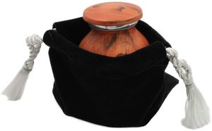 Antique Creations - Urnas Funerarias de Madera Hechas a Mano y Ecológicas con Acabado Pintado - Forma Ovalada, Capacidad de 3 Pulgadas Cúbicas - Product Image 2