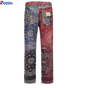Pantalones Vaqueros Personalizados para Hombre, Diseño Personalizado con Impresión Digital, Corte Recto de Cintura Media, Estilo Hip Hop - Product Image 4