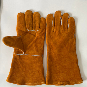 Leather Safety <b>Gloves</b> Wrist Length <b>Thermal</b> Protection Unlined Plain Style Eco-Friendly Daily Outdoor Use Winter Season - Product Image 5
